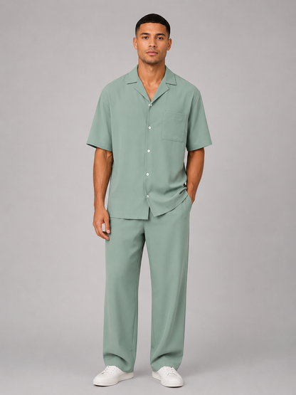 Cedric | Men's Short Sleeve Shirt and Trouser Co-Ord Set