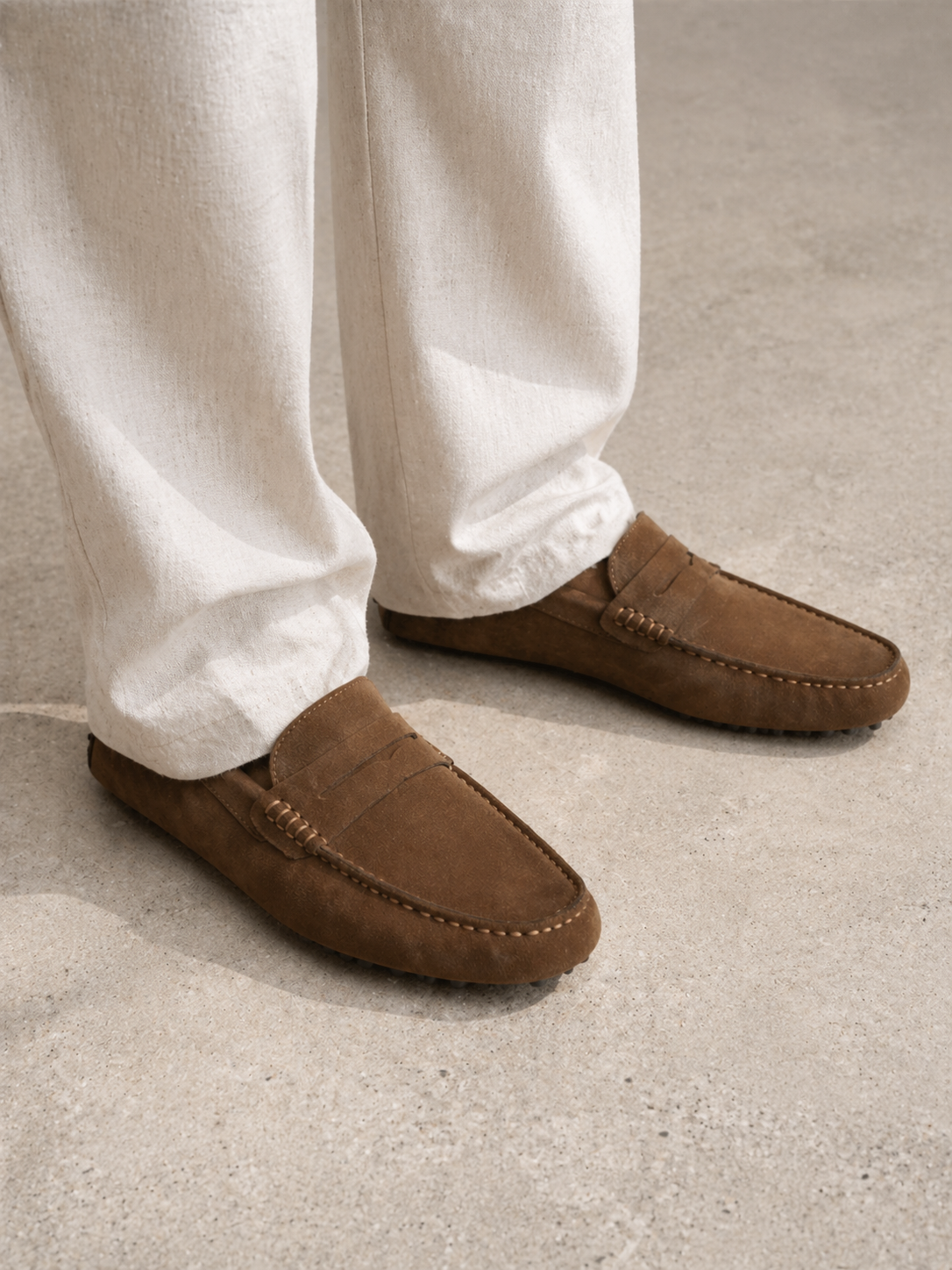 Perry | Men's Suede Look Driver Loafers
