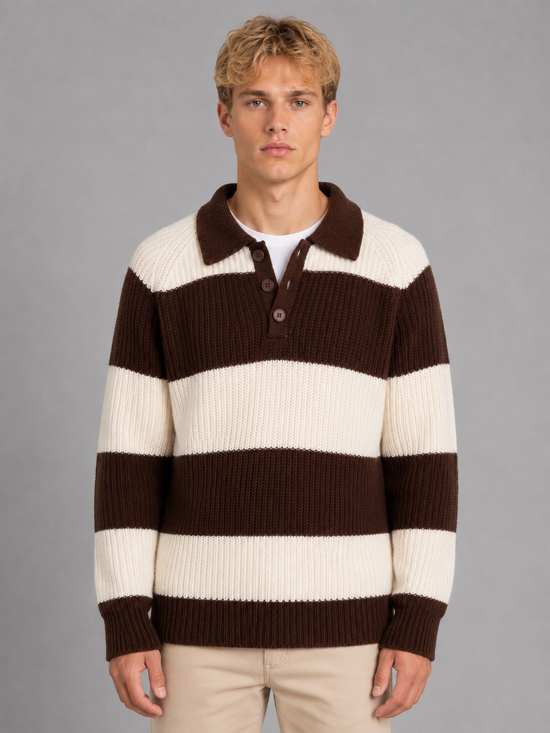 Osbourne | Men's Striped Polo Jumper
