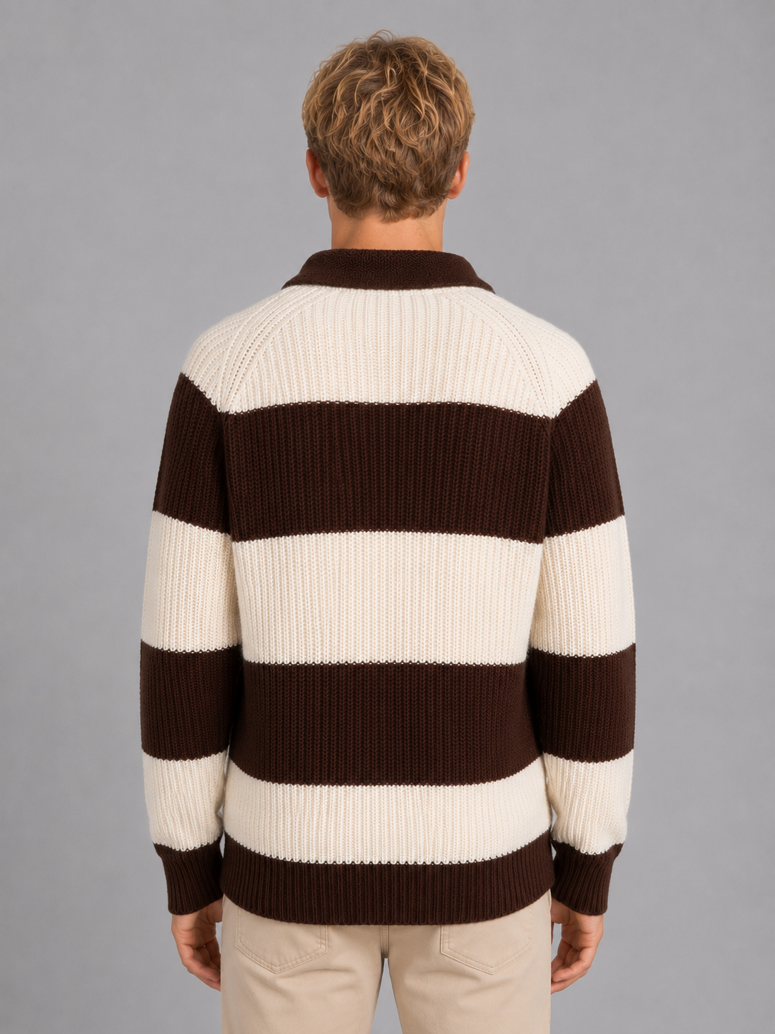 Osbourne | Men's Striped Polo Jumper