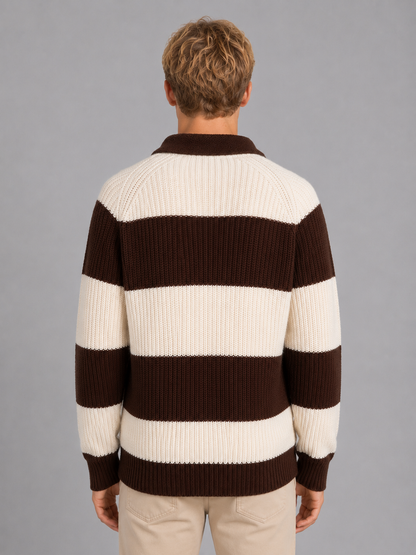Osbourne | Men's Striped Polo Jumper
