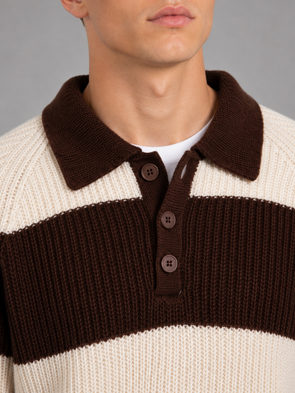 Osbourne | Men's Striped Polo Jumper