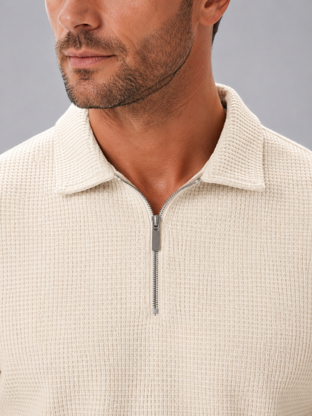 Leonard | Men's Zip Polo and Shorts Set