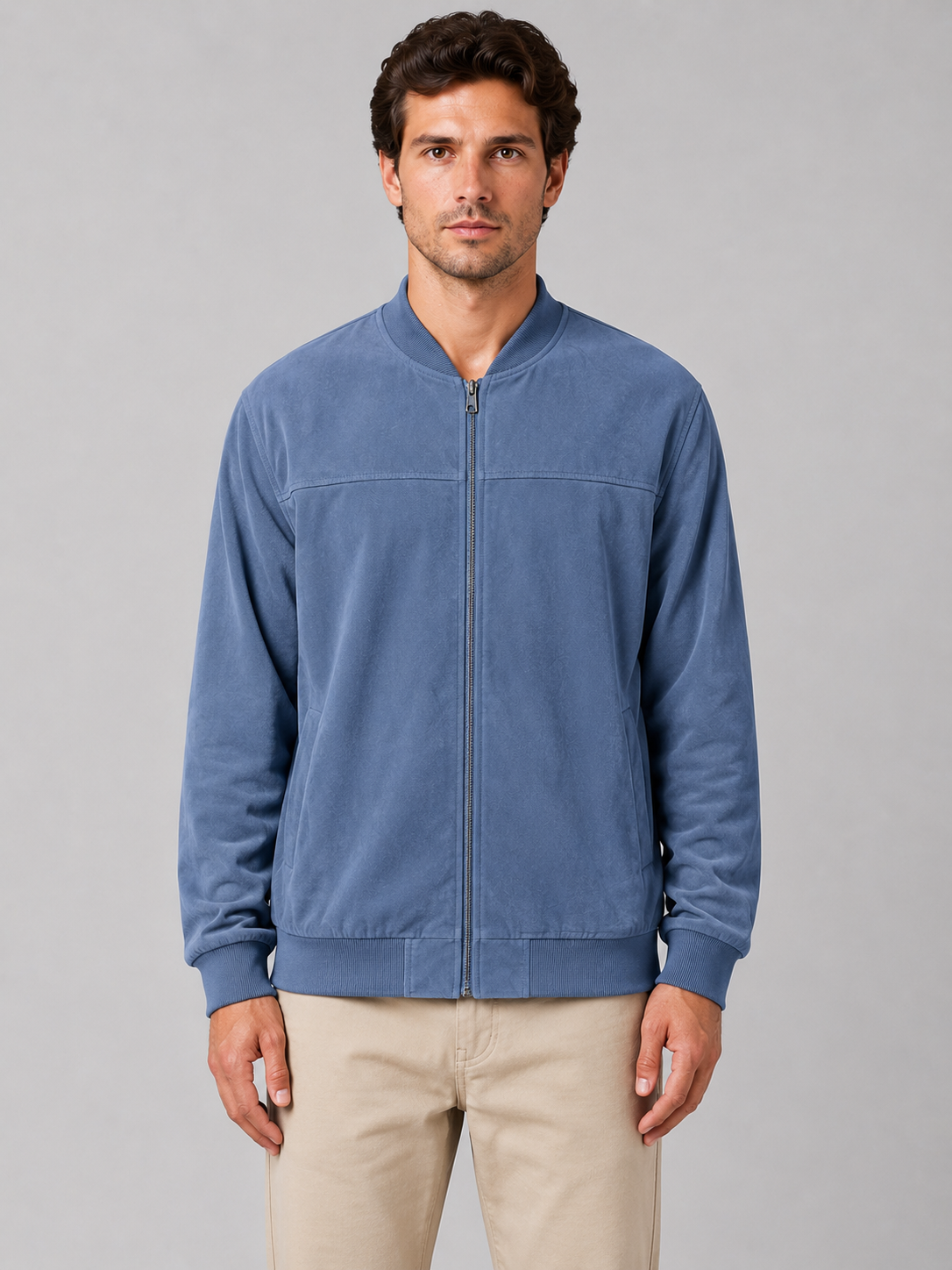 Aidan | Men's Zip Bomber Jacket