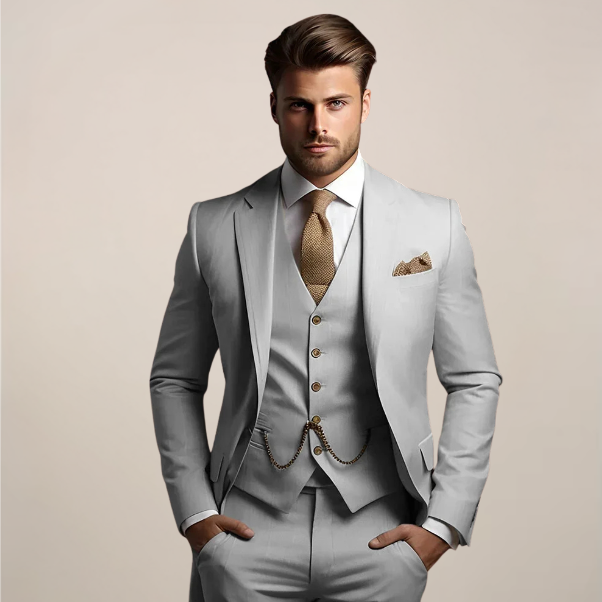 Victor | Men's Formal Three-Piece Suit