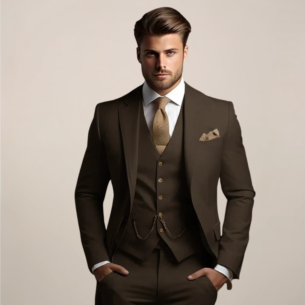 Victor | Men's Formal Three-Piece Suit