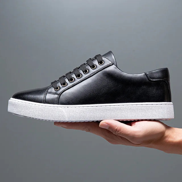 Redmond | Men's Leather Lace-Up Trainers