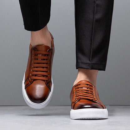 Redmond | Men's Leather Lace-Up Trainers