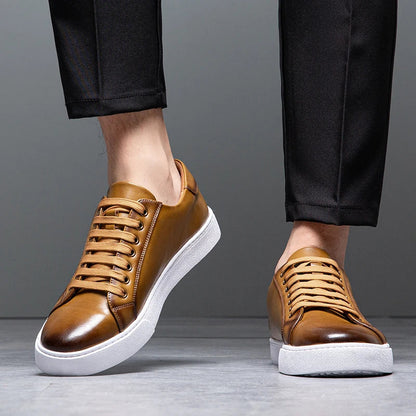 Redmond | Men's Leather Lace-Up Trainers