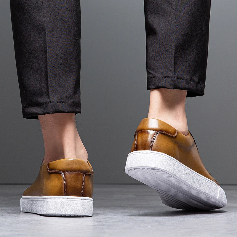 Redmond | Men's Leather Lace-Up Trainers
