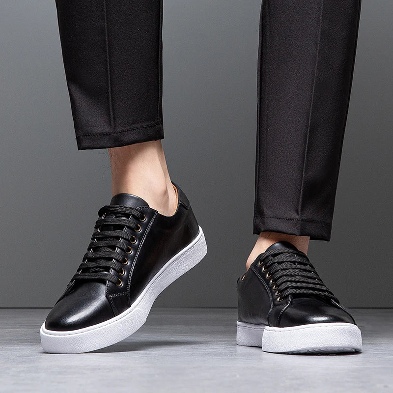 Redmond | Men's Leather Lace-Up Trainers