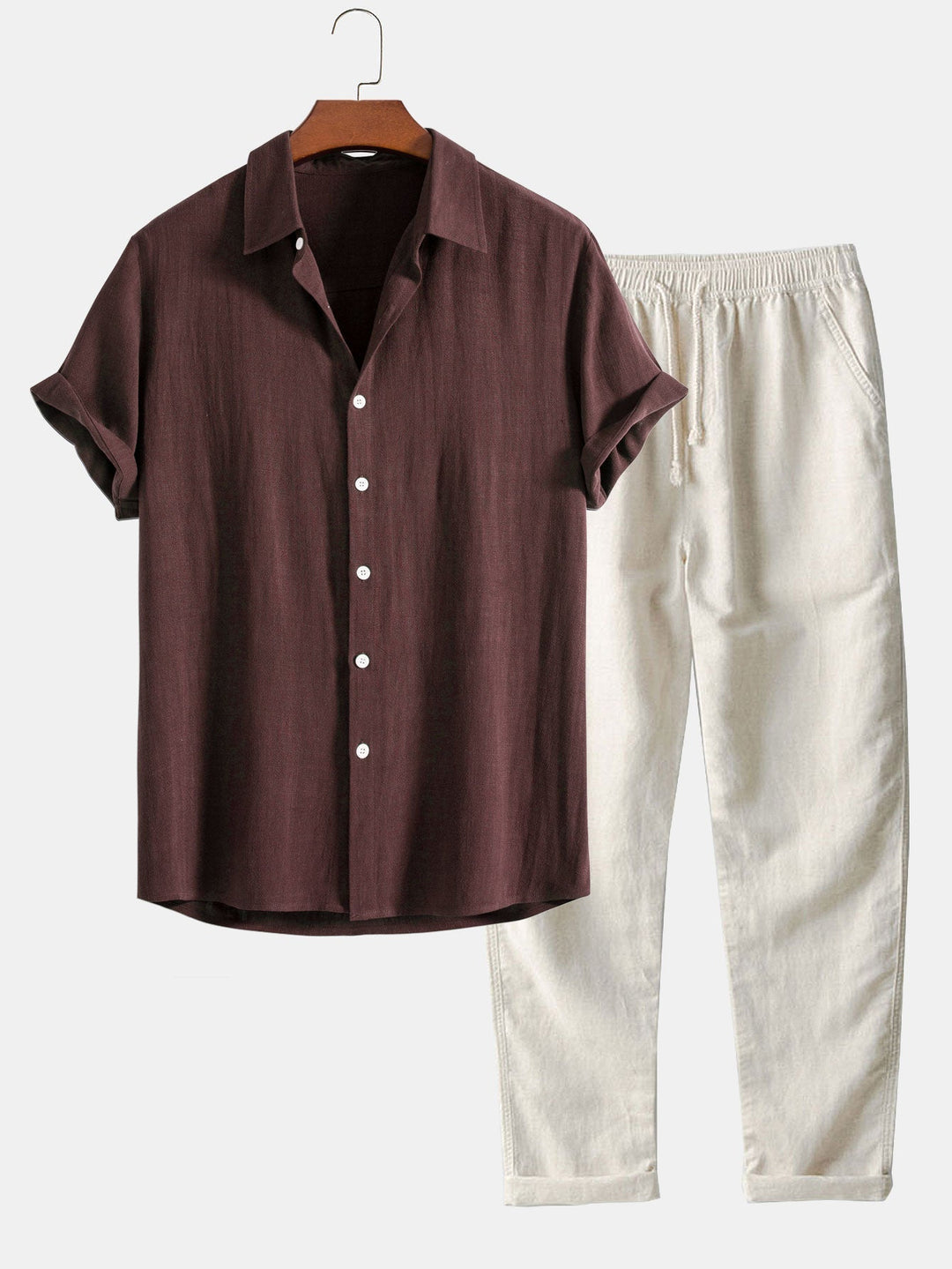 Marlon | Men's Short Sleeve Shirt and Trouser Co-Ord Set