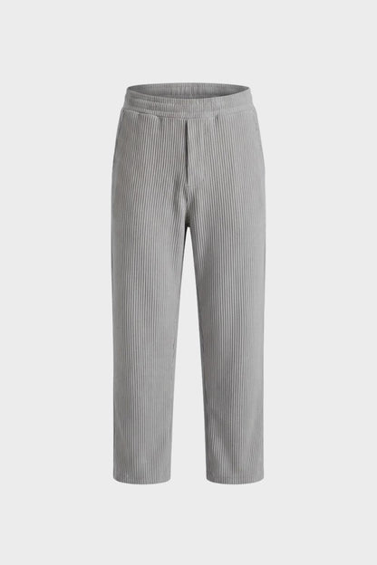 Wilder | Men's Textured Straight Cut Trousers