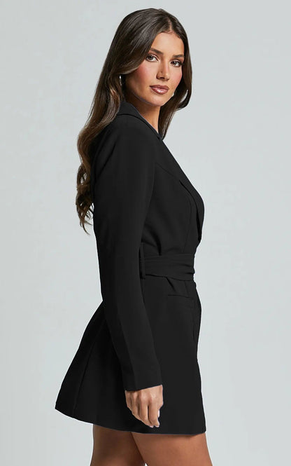 Vivienne | Women's Belted Blazer Dress