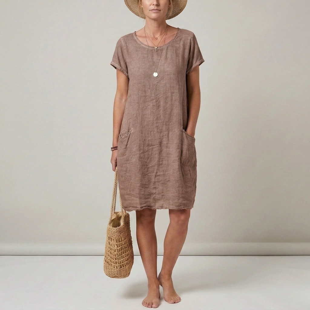 Fern | Women's Short Sleeve Pocket Mini Dress