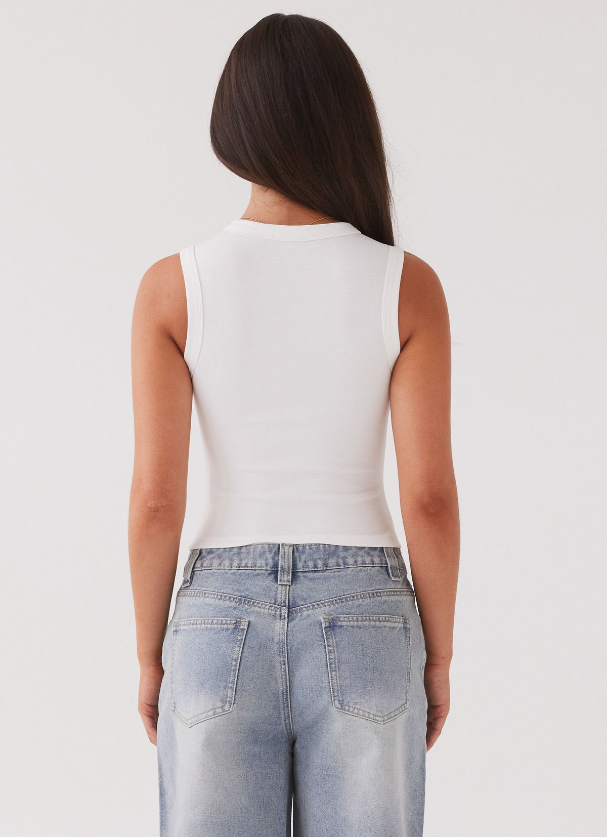Lucy | Women's Ribbed Button Tank Top