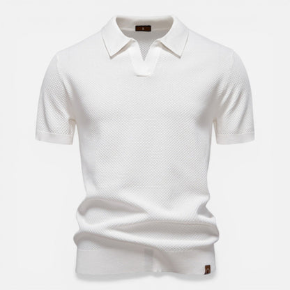 Sterling | Men's Textured Knit Polo Shirt