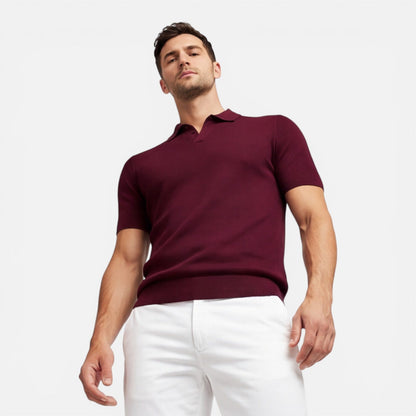 Sterling | Men's Textured Knit Polo Shirt