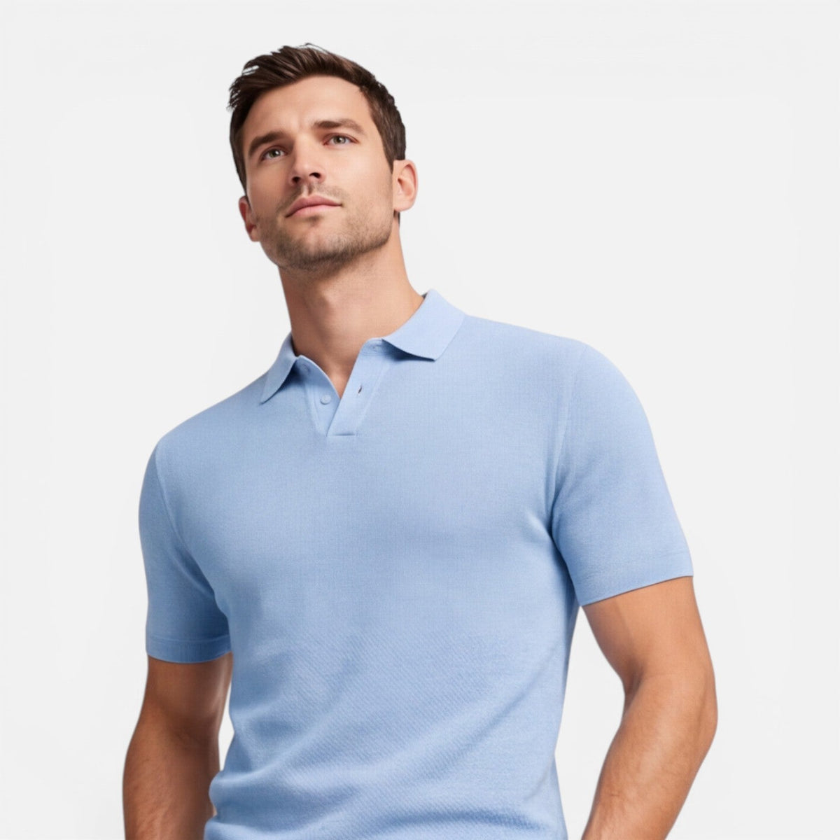 Sterling | Men's Textured Knit Polo Shirt
