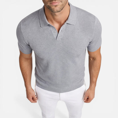 Sterling | Men's Textured Knit Polo Shirt