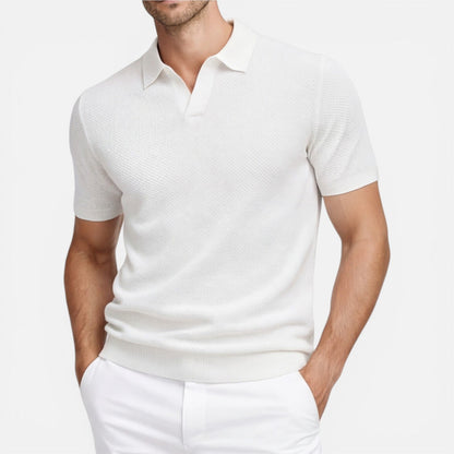 Sterling | Men's Textured Knit Polo Shirt