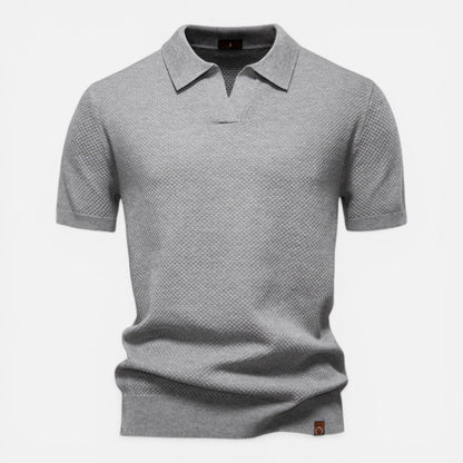 Sterling | Men's Textured Knit Polo Shirt
