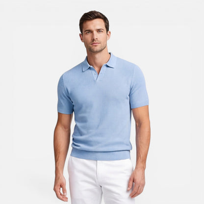 Sterling | Men's Textured Knit Polo Shirt