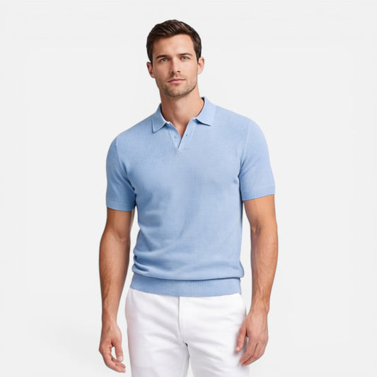Sterling | Men's Textured Knit Polo Shirt