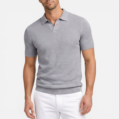 Sterling | Men's Textured Knit Polo Shirt