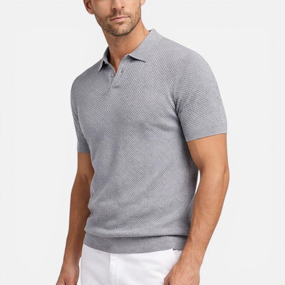 Sterling | Men's Textured Knit Polo Shirt