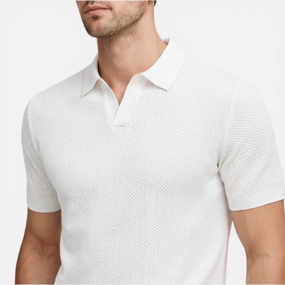 Sterling | Men's Textured Knit Polo Shirt