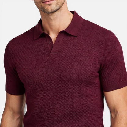 Sterling | Men's Textured Knit Polo Shirt