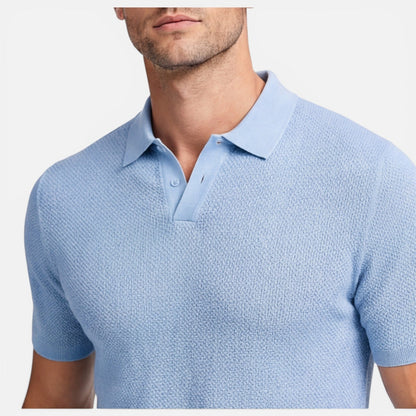 Sterling | Men's Textured Knit Polo Shirt