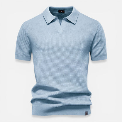 Sterling | Men's Textured Knit Polo Shirt