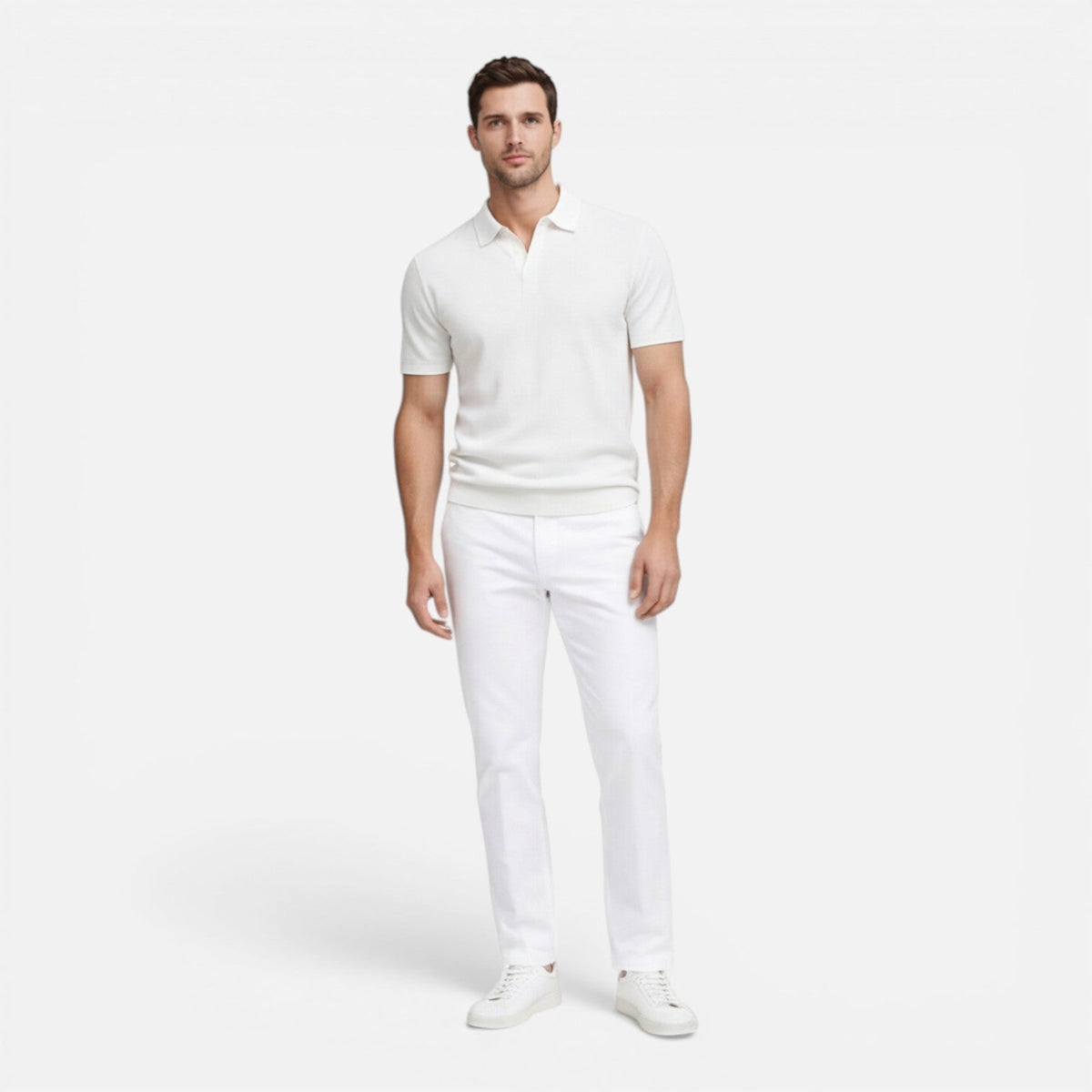 Sterling | Men's Textured Knit Polo Shirt