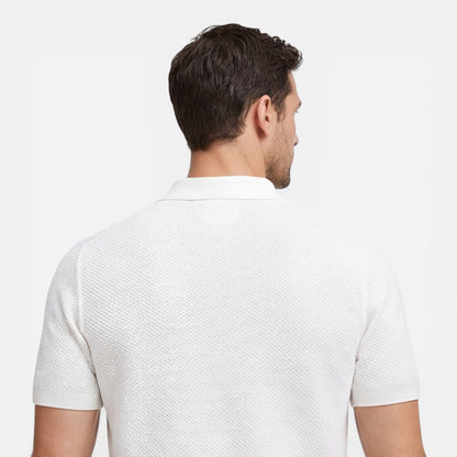 Sterling | Men's Textured Knit Polo Shirt