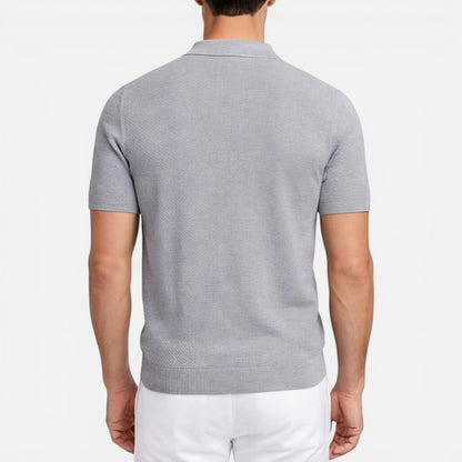 Sterling | Men's Textured Knit Polo Shirt