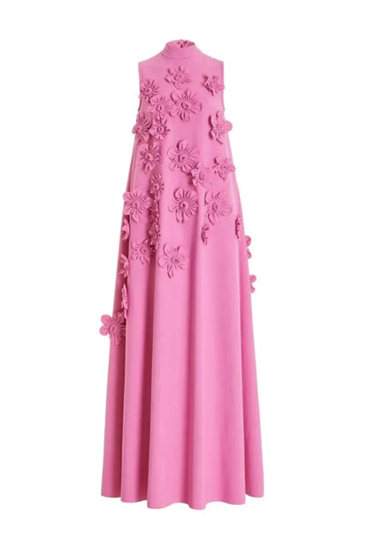 Eliza | Women's Floral Appliqué Maxi Dress