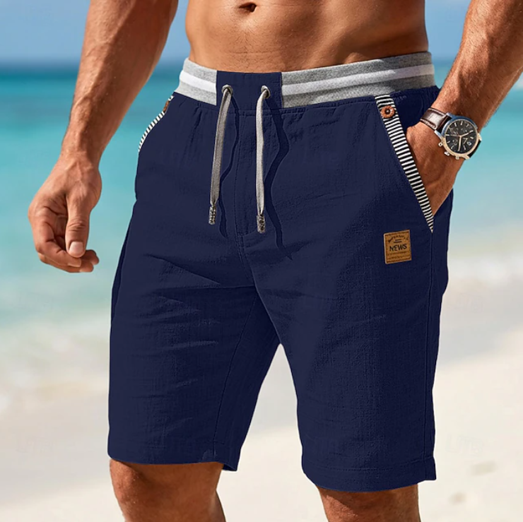 Rowan | Men's Linen Drawstring Shorts