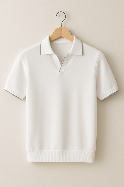 Rupert | Men's Contrast Trim Knit Polo