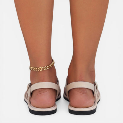 Iris | Women's Strappy Toe Loop Flat Sandals