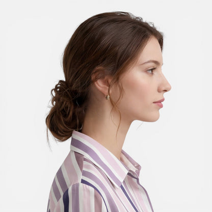 Camille | Women's Vertical Stripe Summer Blouse