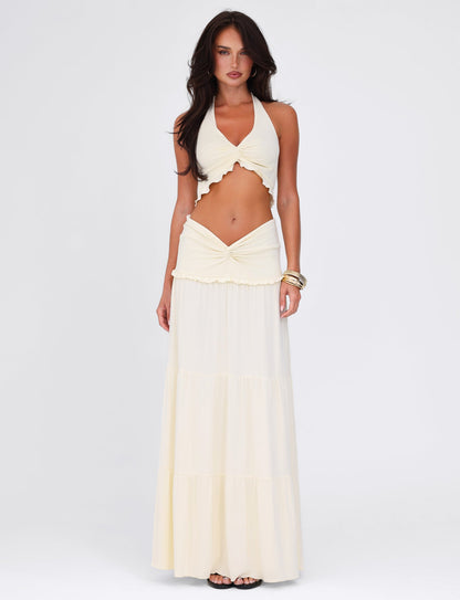 Elowen | Women's Halter Top and Maxi Skirt Set