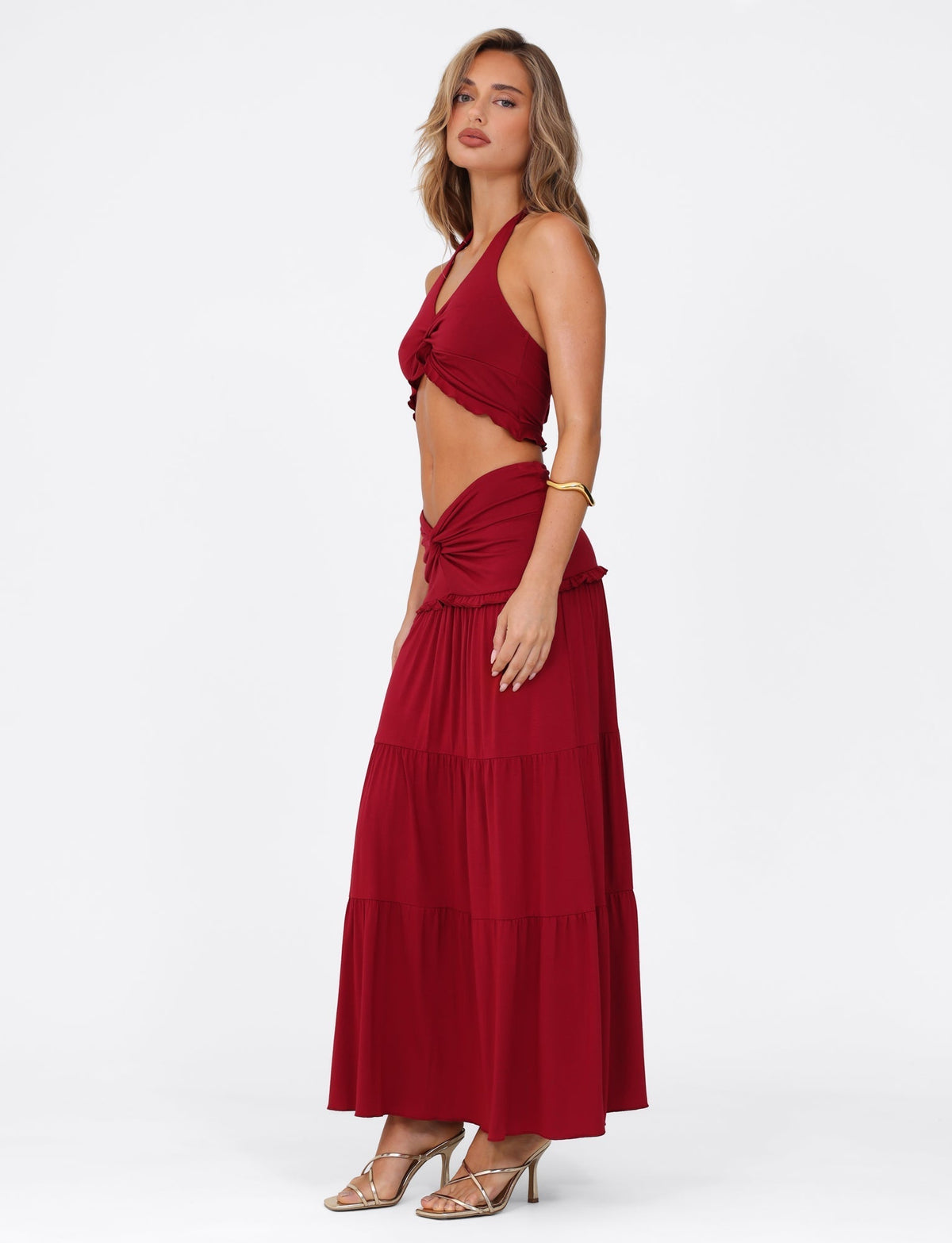 Elowen | Women's Halter Top and Maxi Skirt Set
