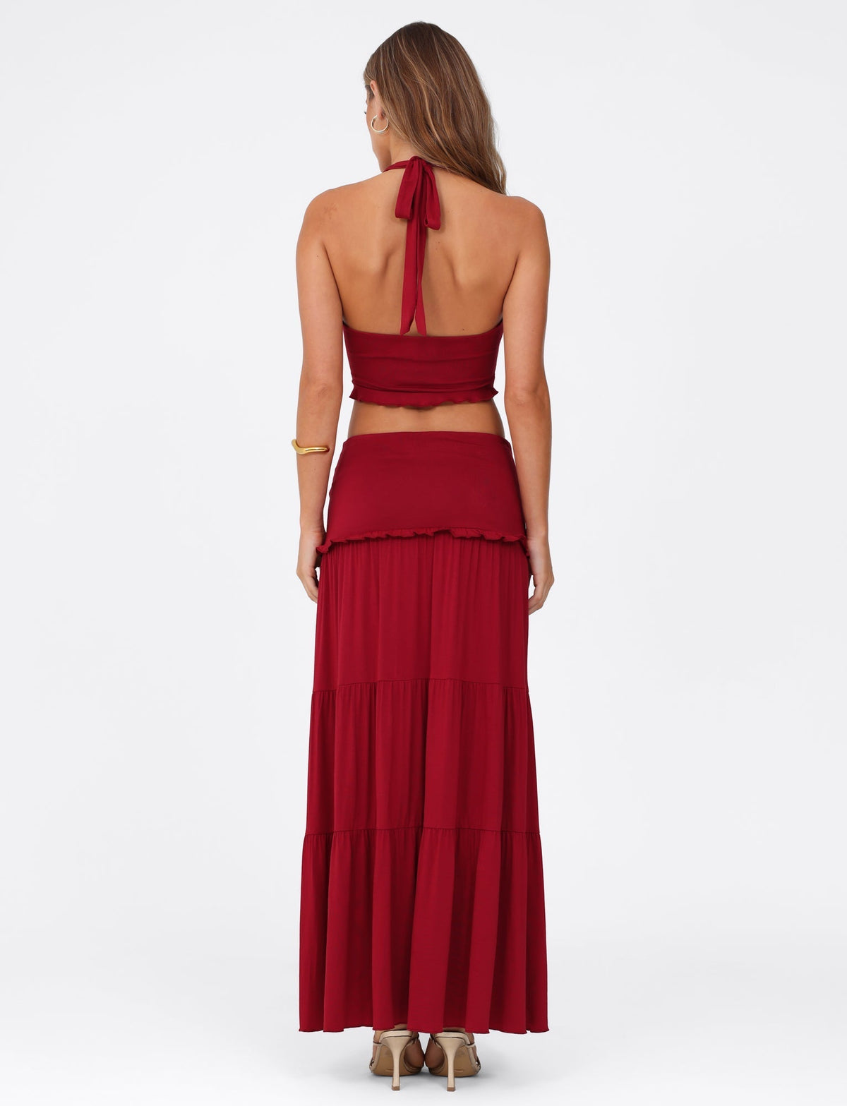 Elowen | Women's Halter Top and Maxi Skirt Set