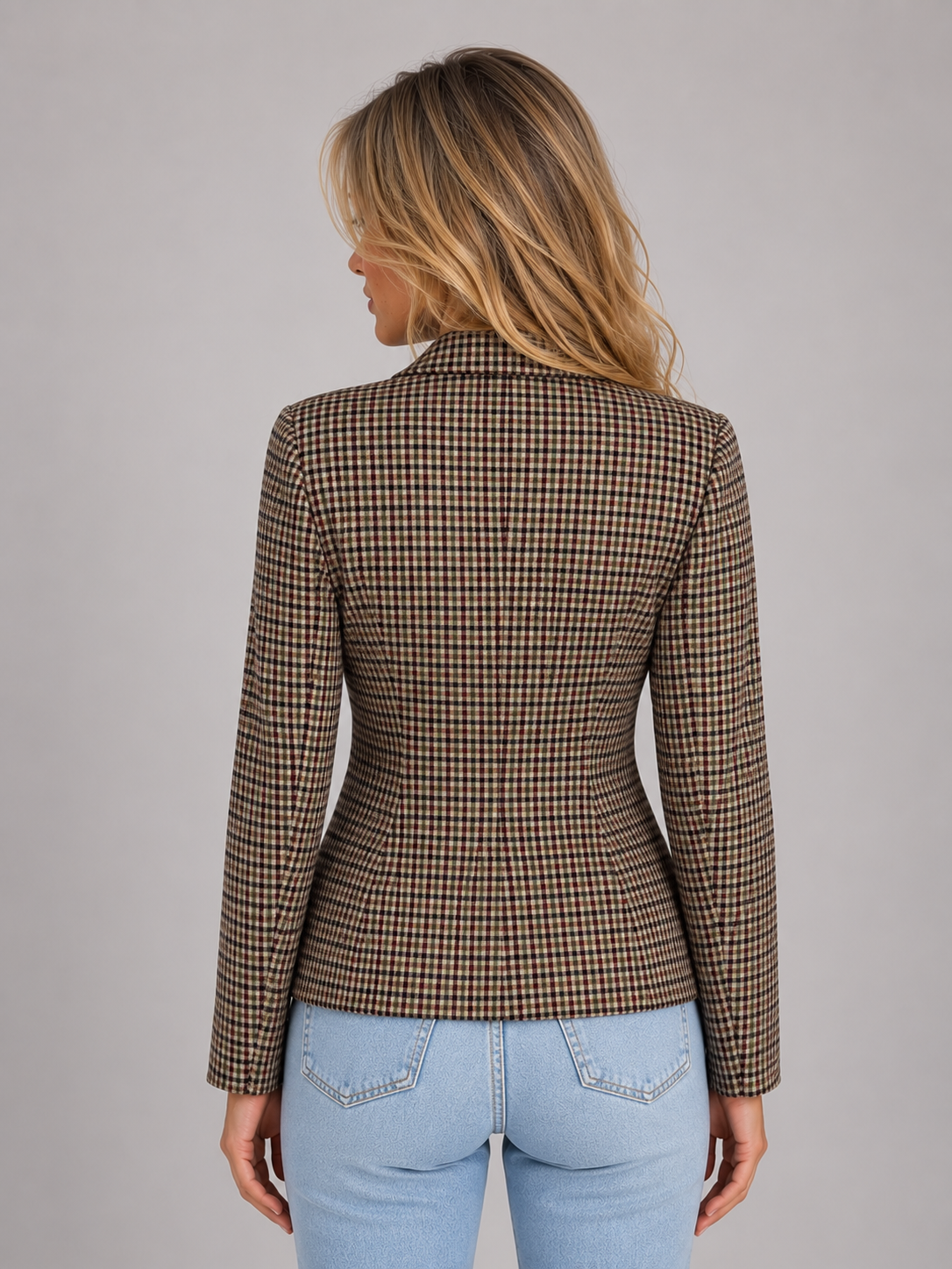 Prudence | Women's Checked Double Breasted Blazer