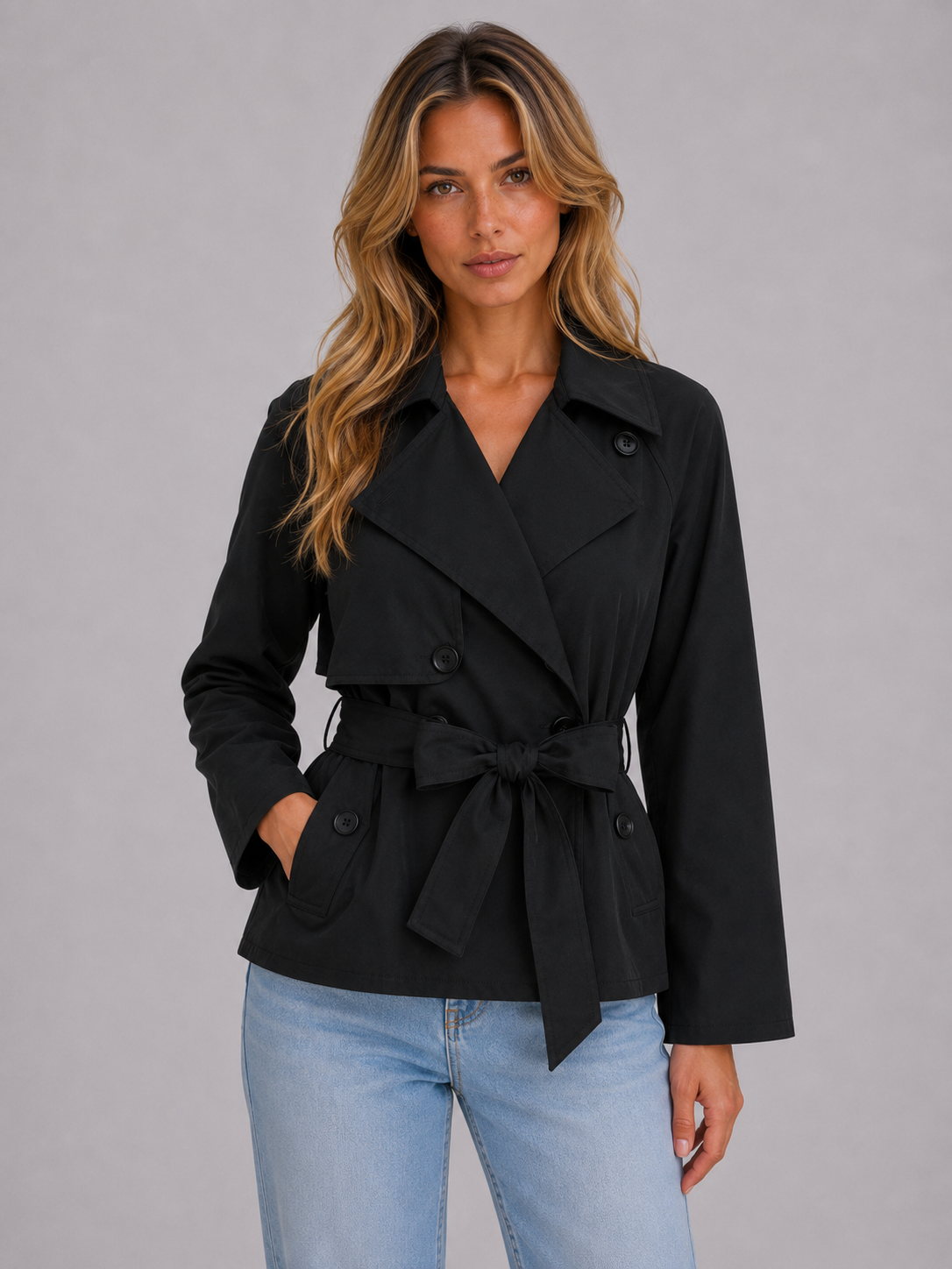 Bess | Women's Cropped Trench Jacket
