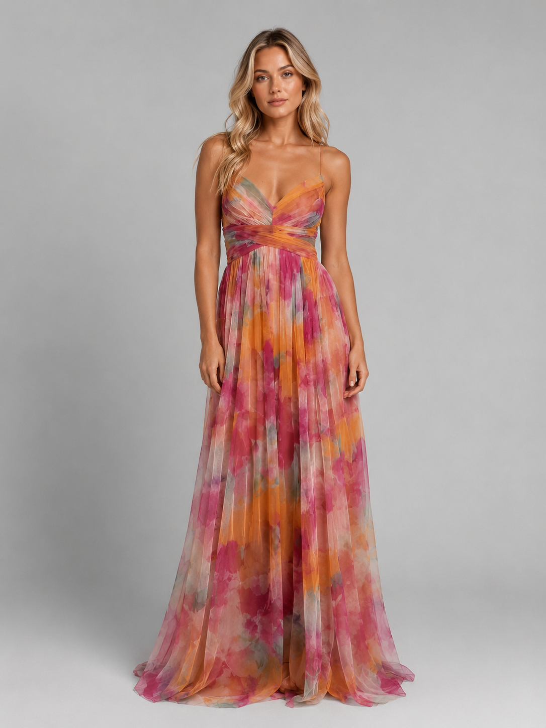 Aveline | Women's Floral V-Neck Maxi Dress