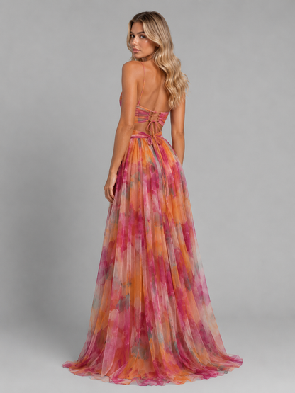 Aveline | Women's Floral V-Neck Maxi Dress