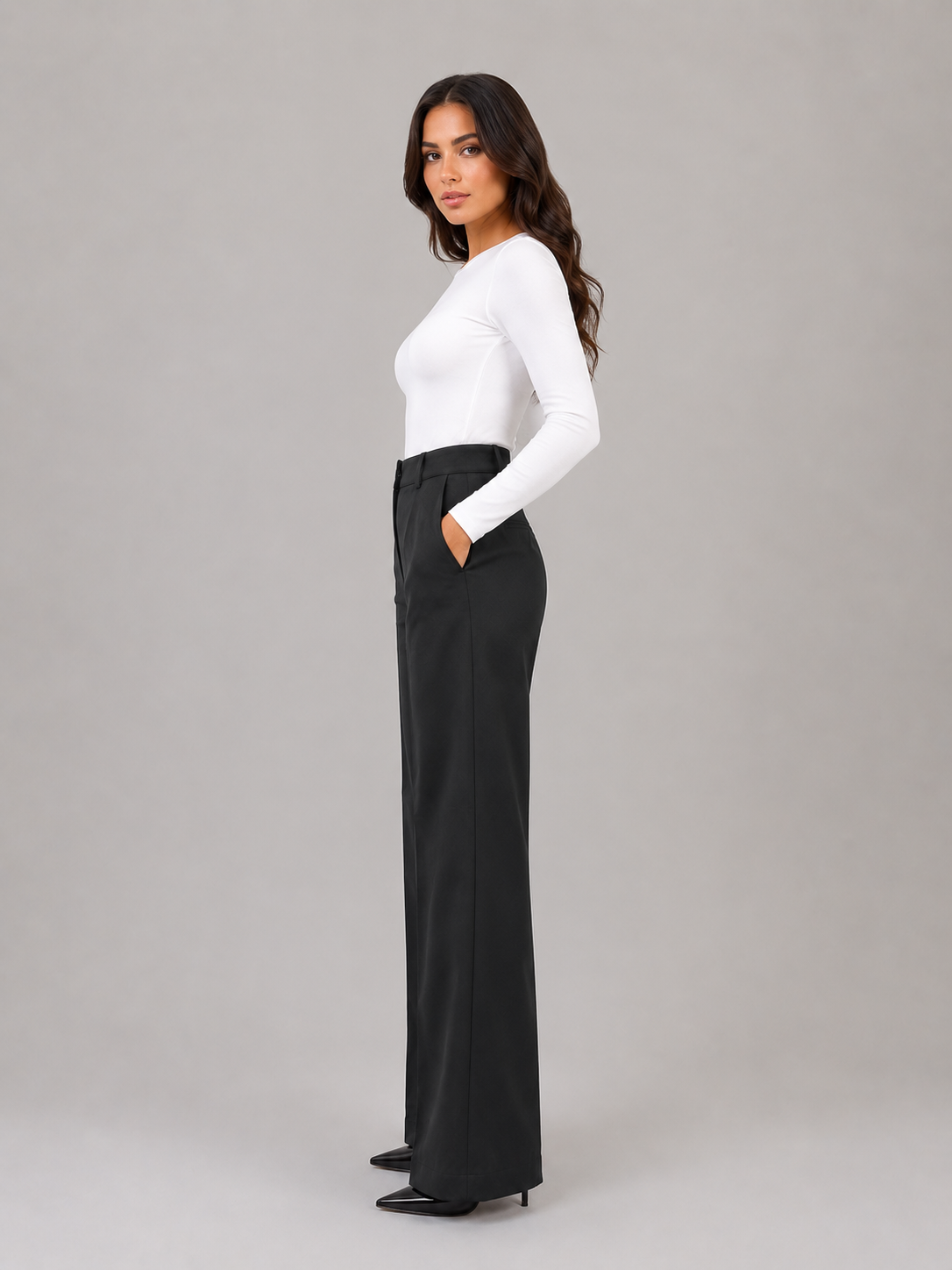 Winifred | Women's High Waisted Tailored Trousers